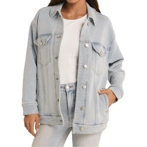 Z Supply NWT Miles Denim Jacket Sun Bleached Indigo Size S